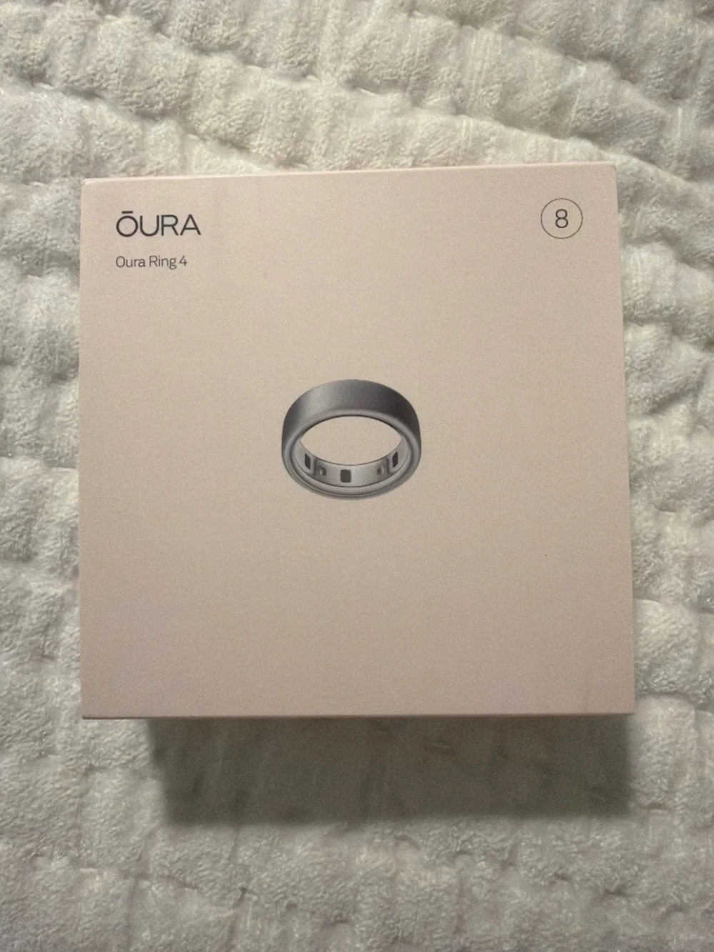 NEW Oura Ring 4- Size 8- Brushed Silver
